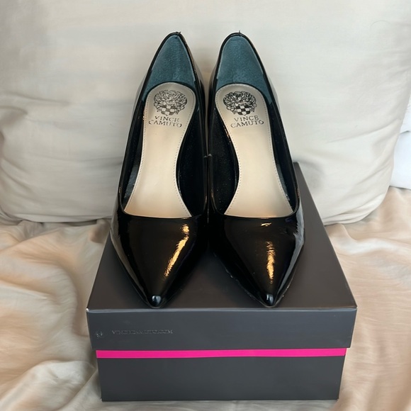 Vince Camuto Women's Footwear Savilla Black Patent Pump SZ 9 - Picture 6 of 12